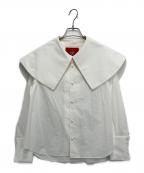 NAOKO TAKAIナオコ タカイ）の古着「ビッグカラーシャツ」｜ホワイト