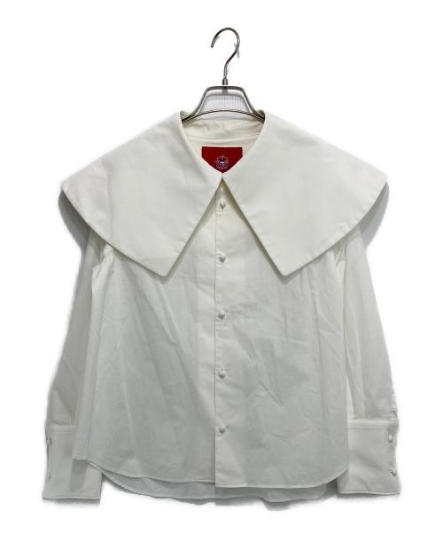 NAOKO TAKAI（ナオコ タカイ）NAOKO TAKAI (ナオコ タカイ) ビッグカラーシャツ ホワイト サイズ:Freeの古着・服飾アイテム