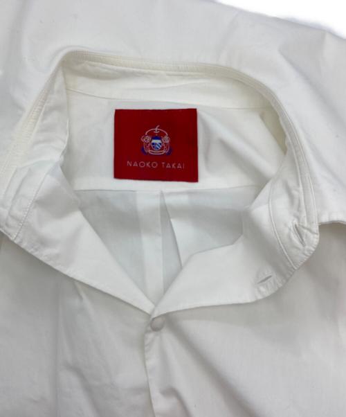 NAOKO TAKAI（ナオコ タカイ）NAOKO TAKAI (ナオコ タカイ) ビッグカラーシャツ ホワイト サイズ:Freeの古着・服飾アイテム