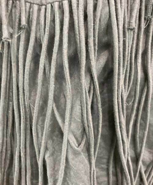 crinkle crinkle crinkle（クリンクル クリンクル クリンクル）crinkle crinkle crinkle (クリンクル クリンクル クリンクル) フリンジスカート ブラック サイズ:Fの古着・服飾アイテム