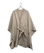 icBアイシービー）の古着「ウールリバー ポンチョ」｜ベージュ