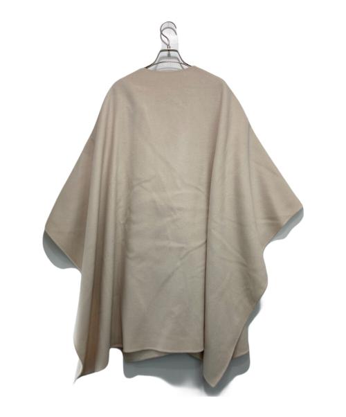 icB（アイシービー）icB (アイシービー) ウールリバー ポンチョ ベージュ サイズ:4の古着・服飾アイテム