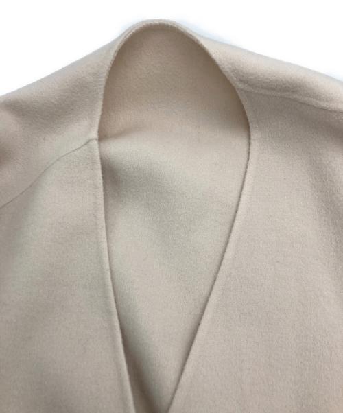 icB（アイシービー）icB (アイシービー) ウールリバー ポンチョ ベージュ サイズ:4の古着・服飾アイテム