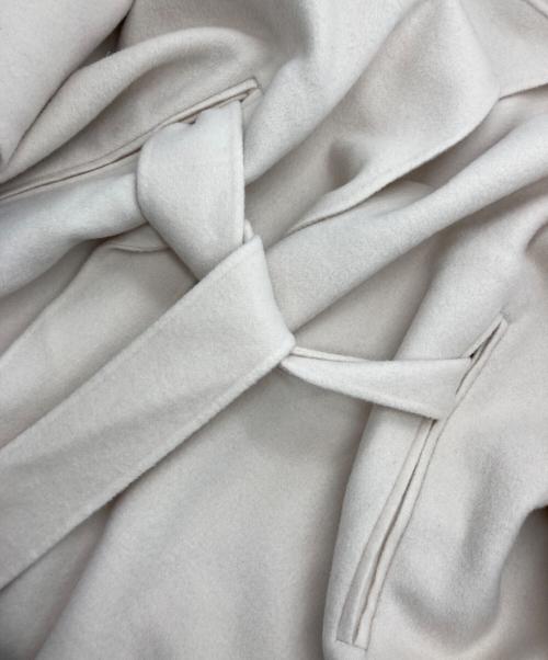 icB（アイシービー）icB (アイシービー) ウールリバー ポンチョ ベージュ サイズ:4の古着・服飾アイテム