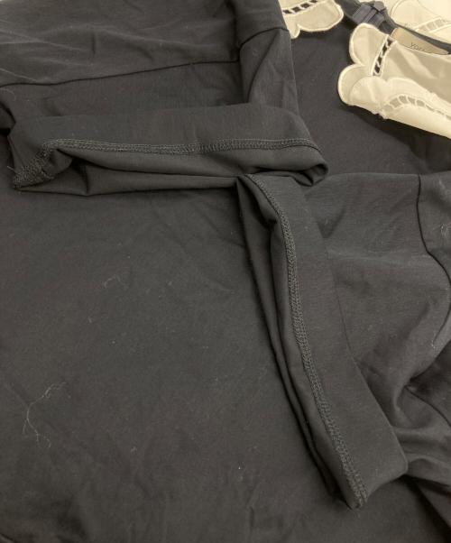 YORI（ヨリ）YORI (ヨリ) スカラップヘムフレアトリコットカットソー ネイビー サイズ:Fの古着・服飾アイテム