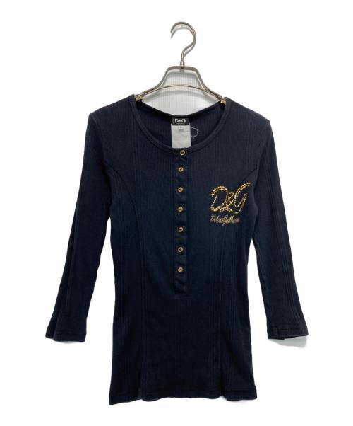 D&G（ディーアンドジー）D&G (ディーアンドジー) サーマルカットソー ブラック サイズ:Sの古着・服飾アイテム