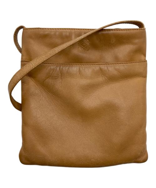 LOEWE（ロエベ）LOEWE (ロエベ) [OLD]レザーショルダーバッグ ベージュの古着・服飾アイテム