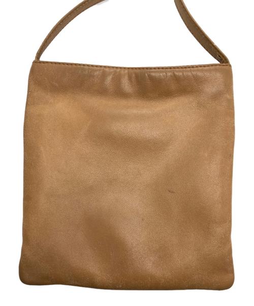 LOEWE（ロエベ）LOEWE (ロエベ) [OLD]レザーショルダーバッグ ベージュの古着・服飾アイテム