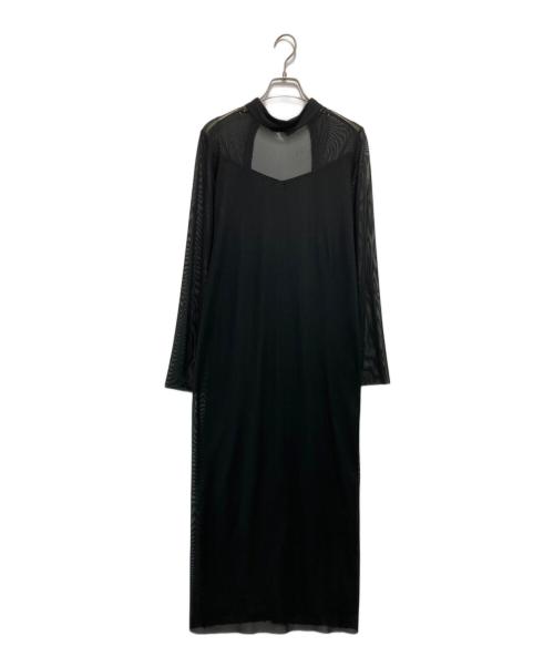 Ameri（アメリ）AMERI (アメリ) BLACK TULLE PENCIL LINE DRESS ブラック サイズ:XSの古着・服飾アイテム