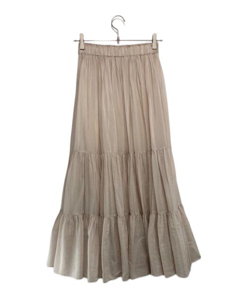 ANAYI（アナイ）ANAYI (アナイ) ライトローンティアードスカート ピンク サイズ:36の古着・服飾アイテム