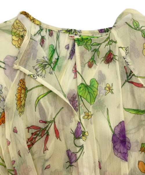 ANAYI（アナイ）ANAYI (アナイ) フローラルプリントフレアワンピース イエロー サイズ:38の古着・服飾アイテム