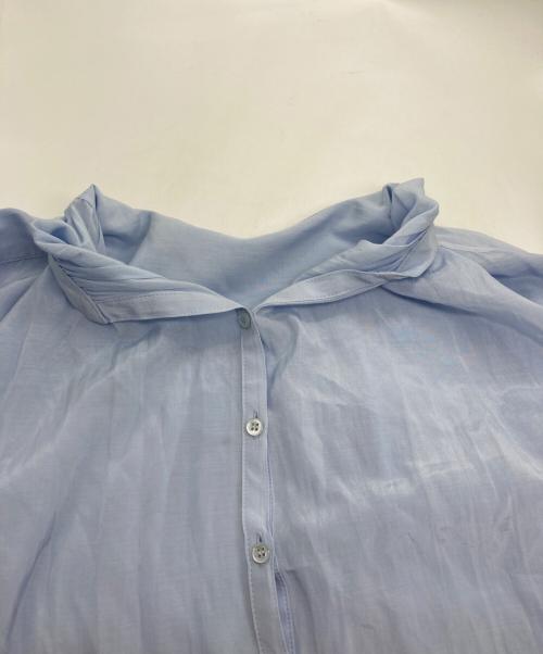 ANAYI（アナイ）ANAYI (アナイ) ライトローンスタンドカラーワンピース スカイブルー サイズ:38の古着・服飾アイテム
