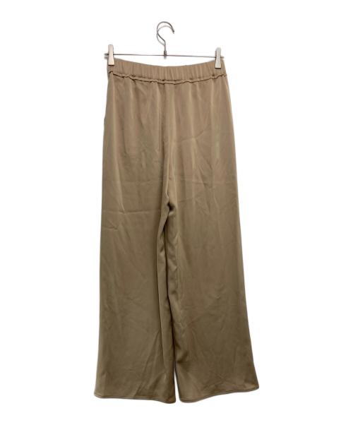 ANAYI（アナイ）ANAYI (アナイ) ストレッチダブルサテンイージーワイドパンツ ベージュ サイズ:36の古着・服飾アイテム