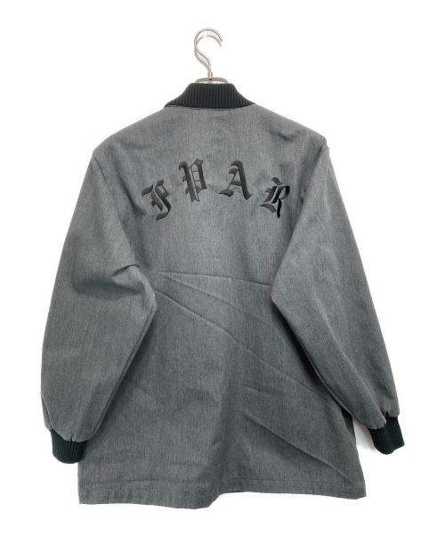 FORTY PERCENT AGAINST RIGHTS（フォーティー パーセント アゲインスト ライツ）FORTY PERCENT AGAINST RIGHTS (フォーティー パーセント アゲインスト ライツ) バック刺ブルゾン グレー サイズ:Mの古着・服飾アイテム