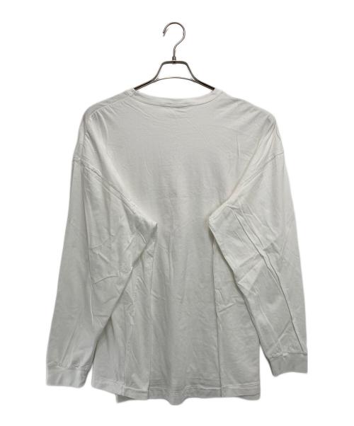 COOTIE PRODUCTIONS（クーティープロダクツ）COOTIE PRODUCTIONS (クーティープロダクツ) Print Oversized L/S Tee ホワイト サイズ:Lの古着・服飾アイテム