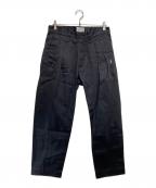 WTAPSダブルタップス）の古着「TUCK TROUSERS COTTON TWILL」｜ブラック