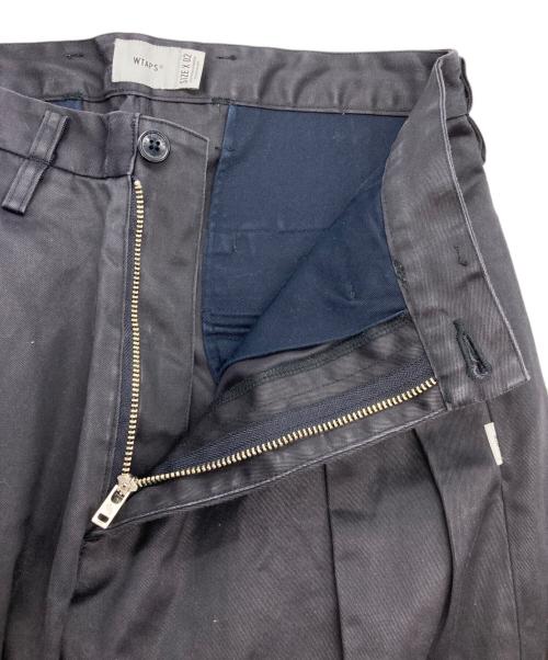 WTAPS（ダブルタップス）WTAPS (ダブルタップス) TUCK TROUSERS COTTON TWILL ブラック サイズ:X02の古着・服飾アイテム