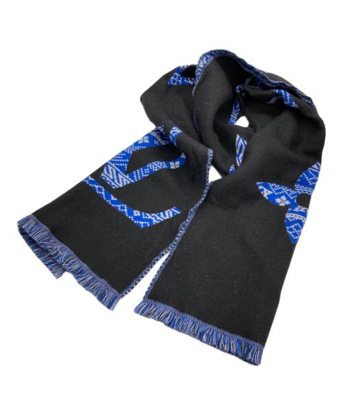 LOUIS VUITTON（ルイ ヴィトン）LOUIS VUITTON (ルイ ヴィトン) エシャルプ・モノグラム ツーサイディッド ブルー×ブラックの古着・服飾アイテム