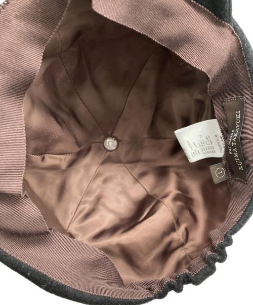 kijima takayuki（キジマタカユキ）kijima takayuki (キジマタカユキ) カシミヤキャップ ブラックの古着・服飾アイテム