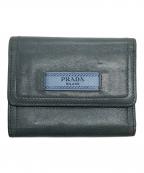 PRADAプラダ）の古着「3つ折り財布」｜ブルー