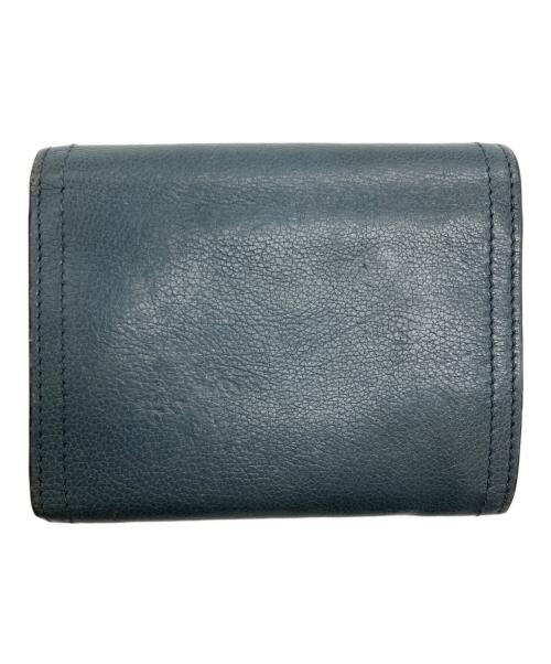 PRADA（プラダ）PRADA (プラダ) 3つ折り財布 ブルーの古着・服飾アイテム