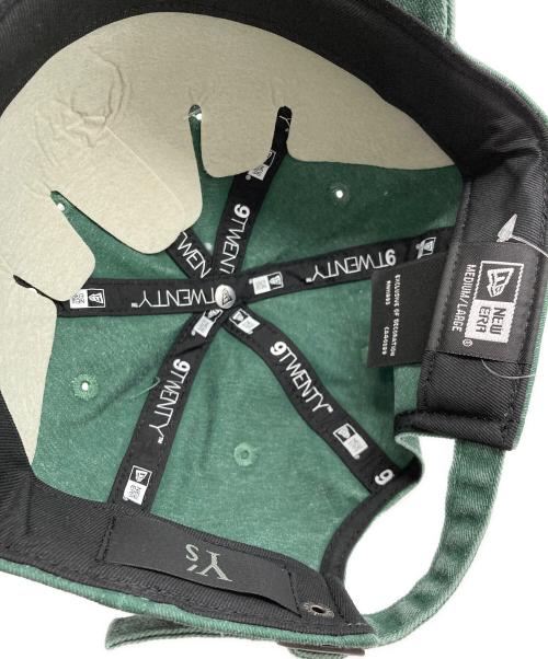 New Era（ニューエラ）New Era (ニューエラ) Y's (ワイズ) 9TWENTY Y's アシッドウォッシュ ダークグリーン グリーン 未使用品の古着・服飾アイテム