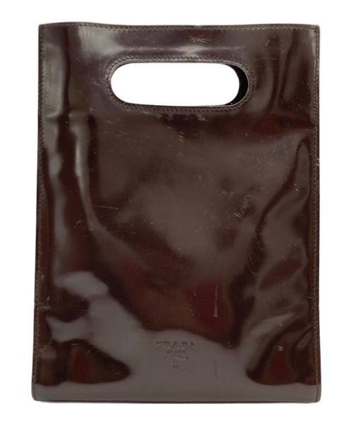 PRADA（プラダ）PRADA (プラダ) ハンドバッグ ブラウンの古着・服飾アイテム