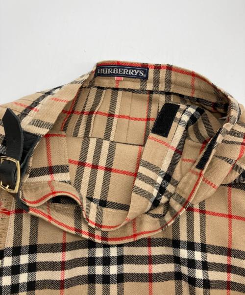 Burberry's（バーバリー）Burberry's (バーバリーズ) [OLD]ノバチェックウールラップスカート ベージュ サイズ:011AB2の古着・服飾アイテム