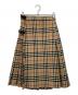 Burberry's（バーバリーズ）の古着「[OLD]ノバチェックウールラップスカート」｜ベージュ