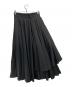 YOHJI YAMAMOTO (ヨウジヤマモト) ウールギャバジンラップスカート ブラック サイズ:2：18000円
