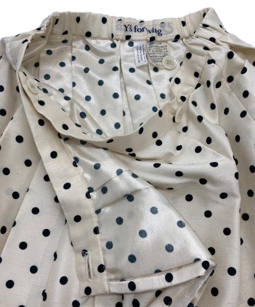 Y's for living（ワイズフォーリビング）Y'S for living (ワイズフォーリビング) ドット柄プリーツスカート アイボリー サイズ:-の古着・服飾アイテム