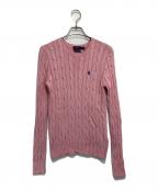 POLO RALPH LAURENポロ・ラルフローレン）の古着「コットンケーブルニット」｜ピンク