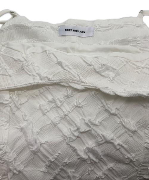 melt the lady（メルトザレディ）melt the lady (メルトザレディ) フルールキャミソールドレス ホワイト サイズ:Fの古着・服飾アイテム