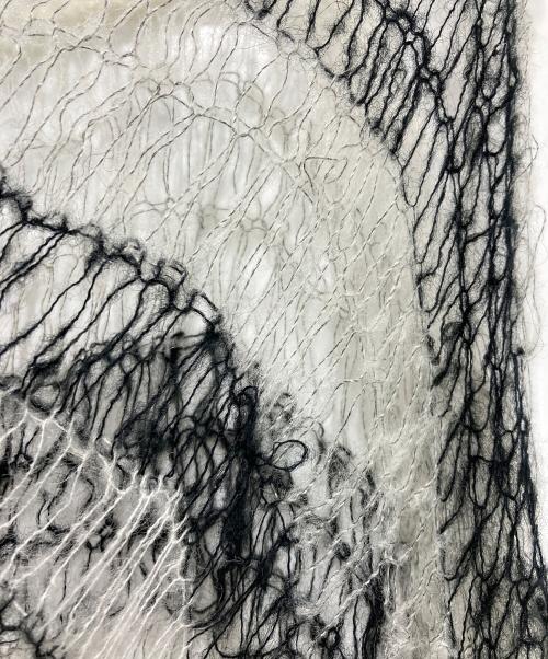 melt the lady（メルトザレディ）melt the lady (メルトザレディ) kitty cropped tops ホワイト×ブラック サイズ:Fの古着・服飾アイテム