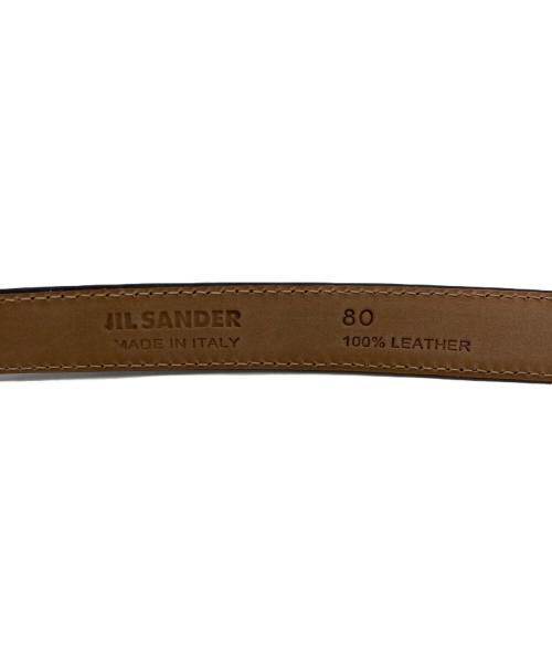 JIL SANDER（ジルサンダー）JIL SANDER (ジルサンダー) レザーベルト グレー サイズ:80の古着・服飾アイテム