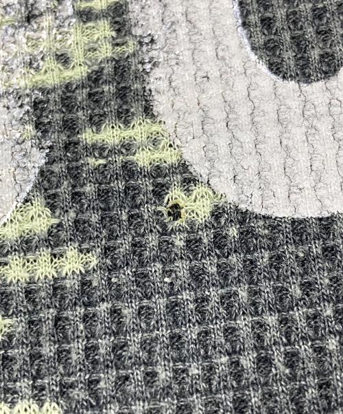 DIESEL（ディーゼル）DIESEL (ディーゼル) プリントサーマルカットソー グリーン×グレー サイズ:Lの古着・服飾アイテム