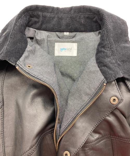 yoused（ユーズド）yoused (ユーズド) レザージャケット ブラック サイズ:１の古着・服飾アイテム