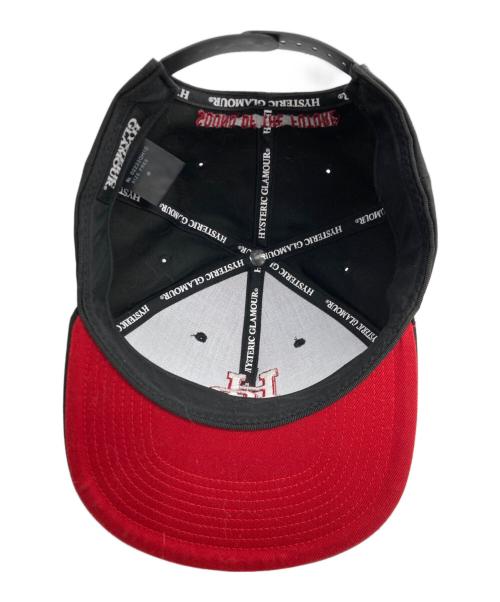 Hysteric Glamour（ヒステリックグラマー）Hysteric Glamour (ヒステリックグラマー) HG刺繍 ベースボールキャップ ブラック サイズ:FREEの古着・服飾アイテム