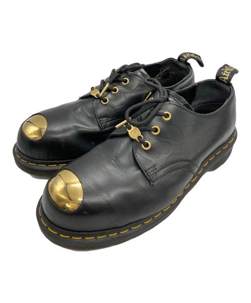 Dr.Martens（ドクターマーチン）Dr.Martens (ドクターマーチン) A BATHING APE (ア ベイシング エイプ) コラボ3ホールレザーシューズ ブラック サイズ:UK8の古着・服飾アイテム