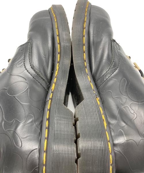 Dr.Martens（ドクターマーチン）Dr.Martens (ドクターマーチン) A BATHING APE (ア ベイシング エイプ) コラボ3ホールレザーシューズ ブラック サイズ:UK8の古着・服飾アイテム