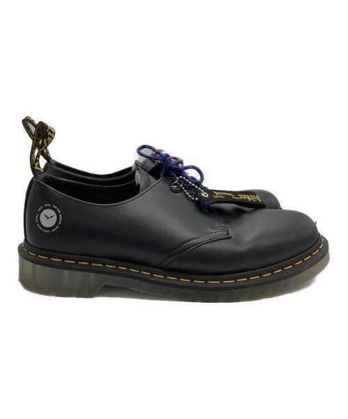 Dr.Martens（ドクターマーチン）Dr.Martens (ドクターマーチン) ATMOS (アトモス) コラボ3ホールレザーシューズ ブラック サイズ:UK9の古着・服飾アイテム