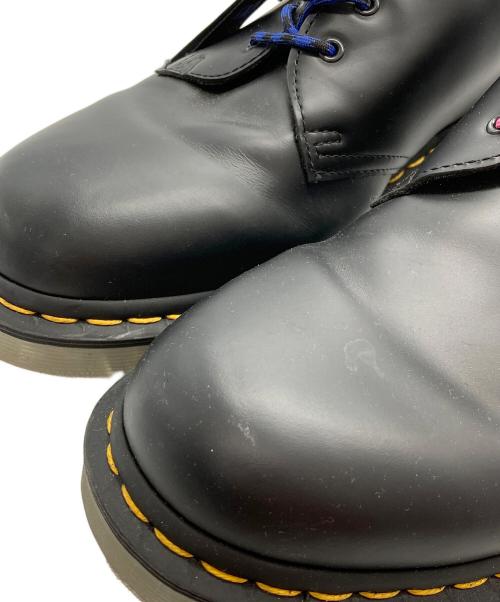 Dr.Martens（ドクターマーチン）Dr.Martens (ドクターマーチン) ATMOS (アトモス) コラボ3ホールレザーシューズ ブラック サイズ:UK9の古着・服飾アイテム
