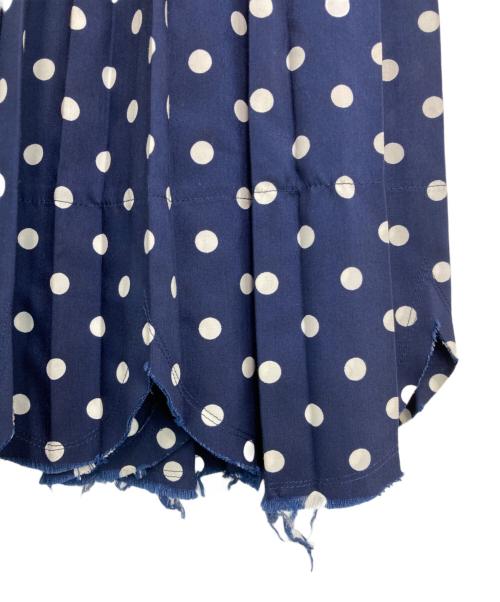 ROBE DE CHAMBRE COMME DES GARCONS（ローブドシャンブル コムデギャルソン）ROBE DE CHAMBRE COMME DES GARCONS (ローブドシャンブル コムデギャルソン) ドットスカート ネイビー サイズ:-の古着・服飾アイテム
