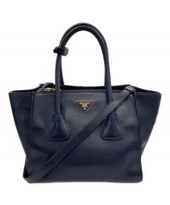 中古・古着通販】PRADA (プラダ) ベロアバッグ ブラック｜ブランド