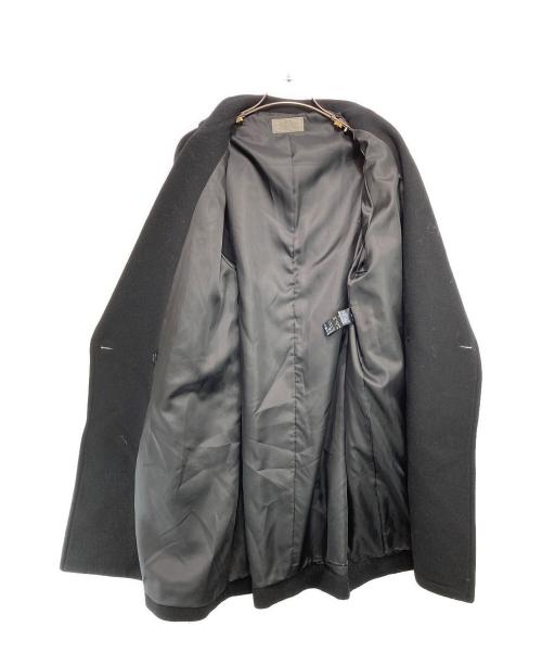 JOURNAL STANDARD relume（ジャーナルスタンダード レリューム）JOURNAL STANDARD relume (ジャーナルスタンダード レリューム) 尾州ウールモッサWブレストハーフコート ブラック サイズ:38の古着・服飾アイテム