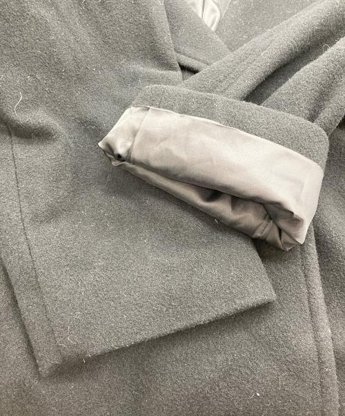 JOURNAL STANDARD relume（ジャーナルスタンダード レリューム）JOURNAL STANDARD relume (ジャーナルスタンダード レリューム) 尾州ウールモッサWブレストハーフコート ブラック サイズ:38の古着・服飾アイテム