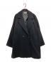 JOURNAL STANDARD relume（ジャーナルスタンダード レリューム）の古着「尾州ウールモッサWブレストハーフコート」｜ブラック