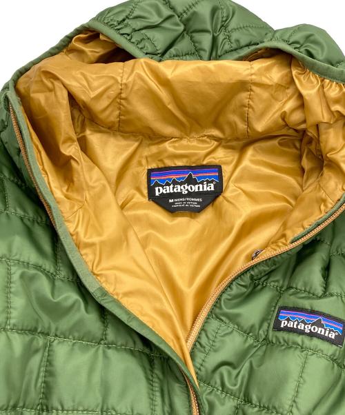 Patagonia（パタゴニア）Patagonia (パタゴニア) メンズ・ナノ・パフ・フーディ カーキ サイズ:Mの古着・服飾アイテム