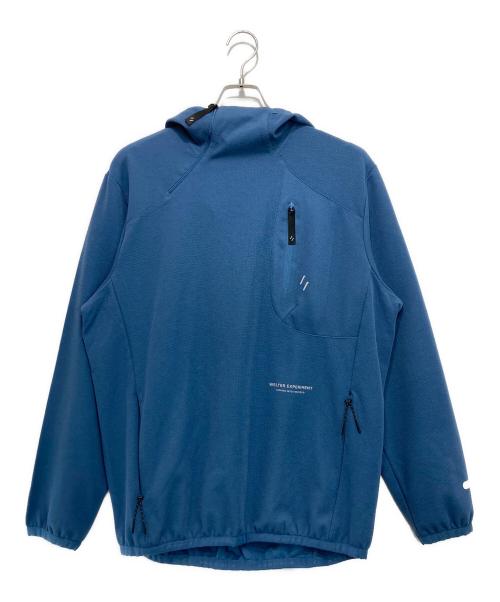 WELTER  EXPERIMENT（ウォルターエクスペリメント）WELTER  EXPERIMENT (ウォルターエクスペリメント) 斜めハーフジップパーカー ブルー サイズ:1の古着・服飾アイテム