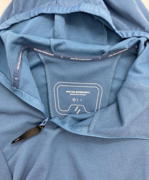 WELTER  EXPERIMENT（ウォルターエクスペリメント）WELTER  EXPERIMENT (ウォルターエクスペリメント) 斜めハーフジップパーカー ブルー サイズ:1の古着・服飾アイテム